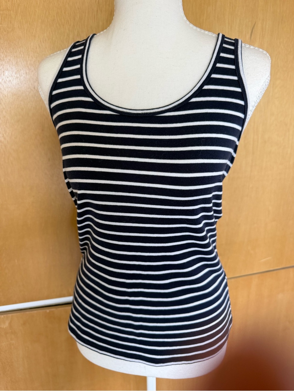 Striped Navy & White Tank Top - Classic Women’s Layering Tee